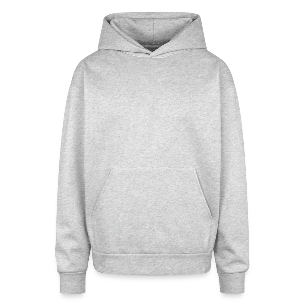 Afro Pop Art Diva Oversized Hooded Sweatshirt - heather grey