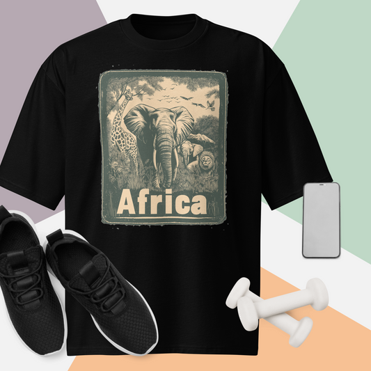 African Wildlife Graphic T-Shirt – Bold Adventure in Every Design! 🦁🦒